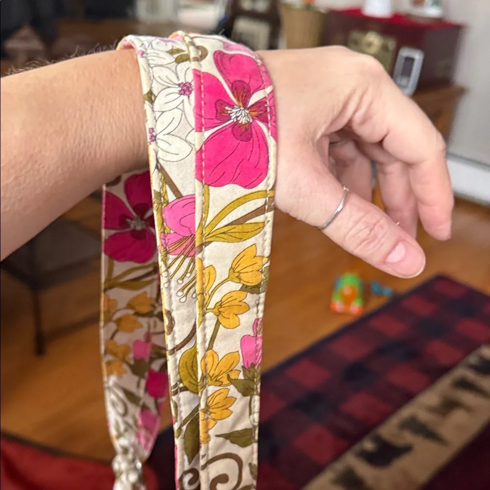 Vera Bradley Floral Crossbody Bag - Pink, Orange, Green - Picture 2 of 3